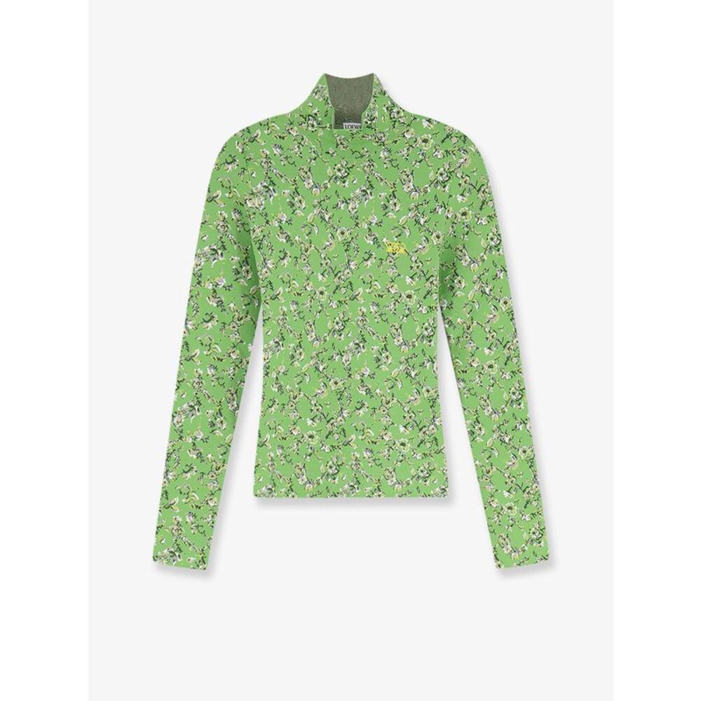 Loewe Women Viscose Blend Top With Floral Motif